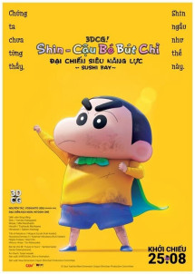 Shin Cậu Bé Bút Chì: Đại Chiến Siêu Năng Lực Sushi Bay - New Dimension! Crayon Shinchan the Movie: Battle of Supernatural Powers ~Flying Sushi~ (2023) Shin Cậu Bé Bút Chì: Đại Chiến Siêu Năng Lực Sushi Bay - New Dimension! Crayon Shinchan the Movie: Battle of Supernatural Powers ~Flying Sushi~ (2023)